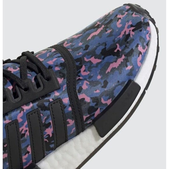 Adidas Kids/Youth 6.5 NMD R1J Boost Multi Color Camo Midsoles Running Shoes main image 6
